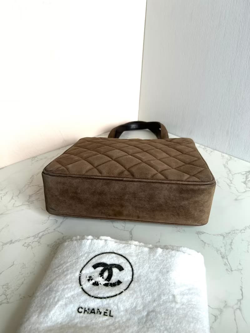 絕版中古包 Chanel咖啡金色旋轉扣凱莉包 手提包 古董包 二手包