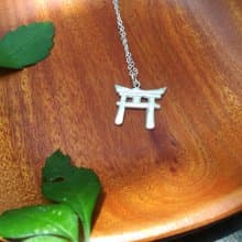 鳥居-純銀項鍊 手工製作