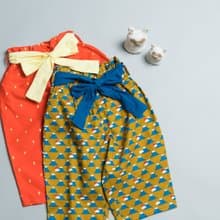 【秋冬新時尚】荷葉寬管長褲-訂製 手工童裝 男童長褲 寬管 女童