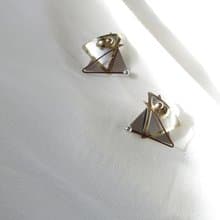 Vintage Geometric Sterling Silver Statement Earrings