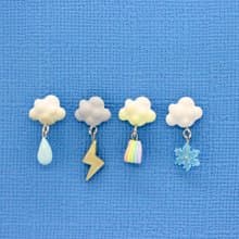 天氣多變化耳環-單賣 Miniature Weather Cloud Earring 雲朵