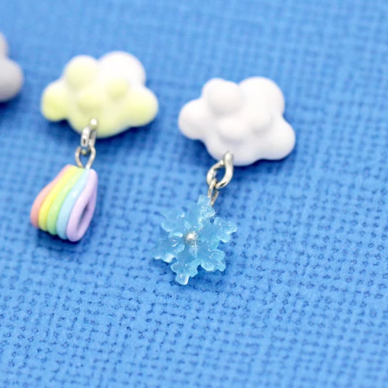 天氣多變化耳環-單賣 Miniature Weather Cloud Earring 雲朵