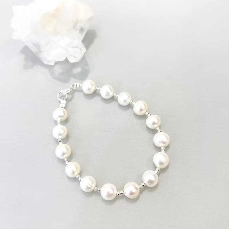 Ops Pearl silver bracelet- 珍珠/純銀/限定/簡約/禮物/手鍊