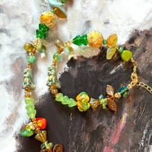 恐龍玩球 手鍊 捷克琉璃珠 手作手鍊 動物手鍊 串珠手鏈
