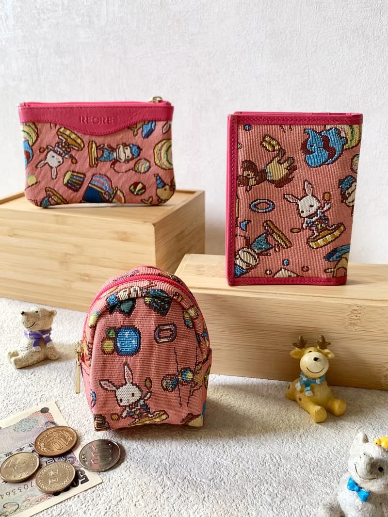 福袋  現貨24H快速出貨  名片夾 小物收納包  零錢包  各1 / 布防潑水 平織緹花 開心馬戲團