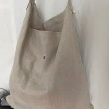 3rd paradise 三天堂意產進口麻料購物袋大/小 signature bag