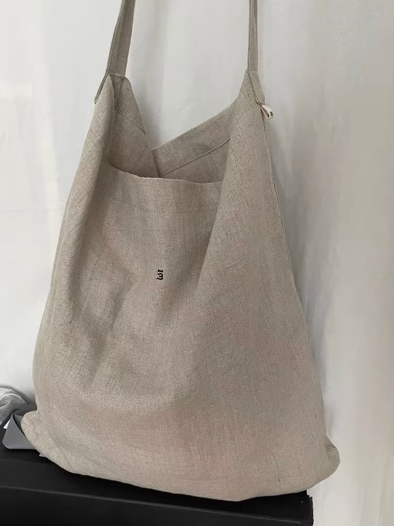 3rd paradise 三天堂意產進口麻料購物袋大/小 signature bag