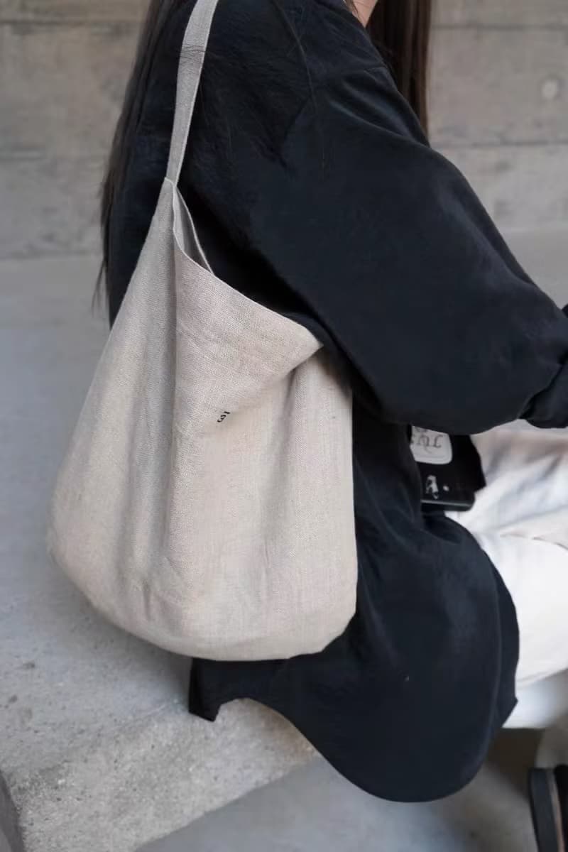 3rd paradise 三天堂意產進口麻料購物袋大/小 signature bag