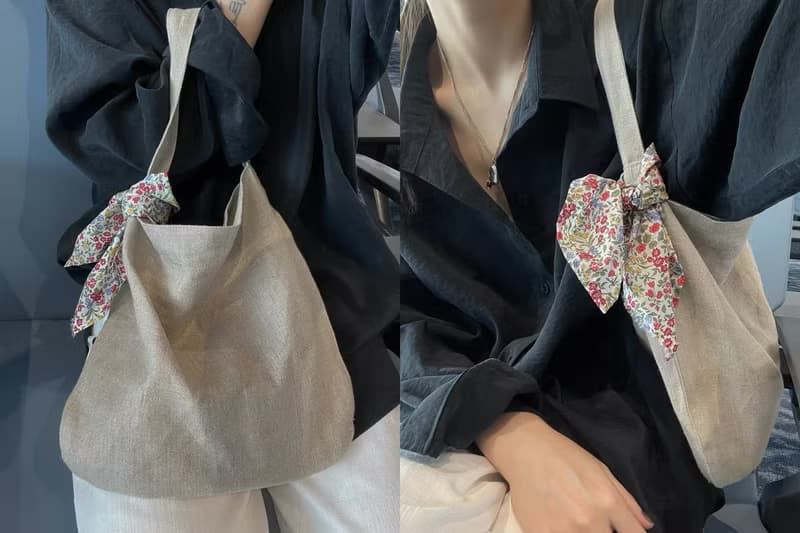 3rd paradise 三天堂意產進口麻料購物袋大/小 signature bag
