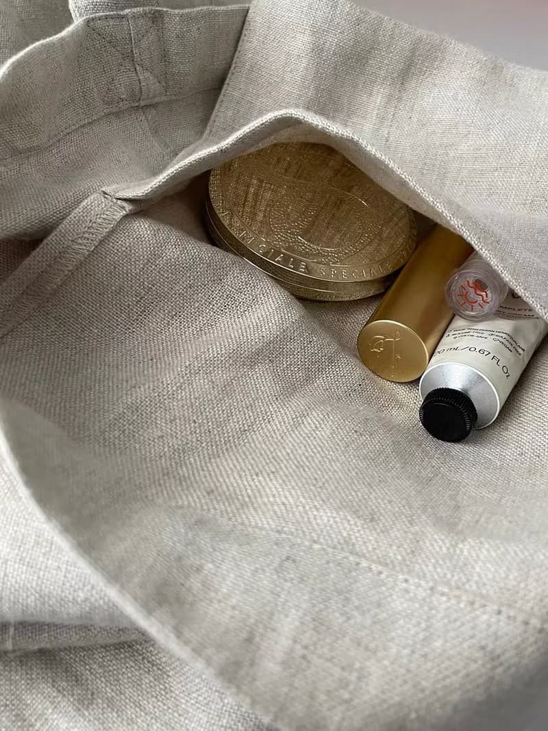 3rd paradise 三天堂意產進口麻料購物袋大/小 signature bag