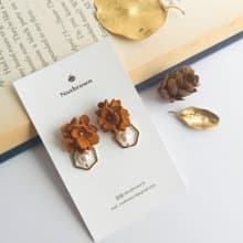 【花草集】花敘之季 珍珠 耳環/耳夾