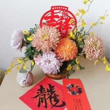 馬年紅包春聯開運盆花禮盒揮春利是封  有錢給你花紅包袋馬年開運