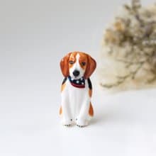 Beagle Dog Brooch, Beagle Dog pin, dog sculpture, dog lover gifts