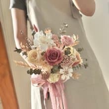 sueing_blossom  永生玫瑰捧花 乾燥花捧花 婚紗 婚禮 婚紗道具