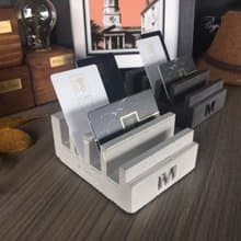 曙MUSE M字多層水泥名片架 手機架 辦公室 擴香石 手作 創意