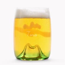 420cc【日落玻璃手工杯】月夜野工房 夕焼けの山グラス日落山草