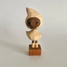 Wood carved, little ghost, halloween collection