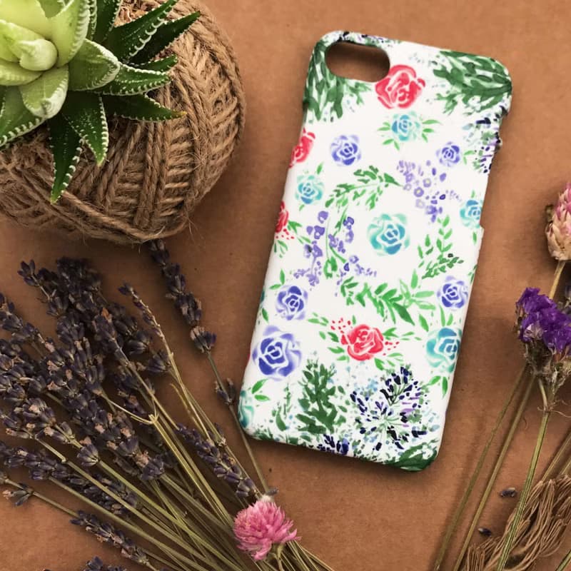 玫瑰花叢綠//原創手機殼-    iPhone, Samsung, oppo