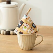 日本霜山 布藝隔熱防燙三角鍋帽(小款)-多種花色可選