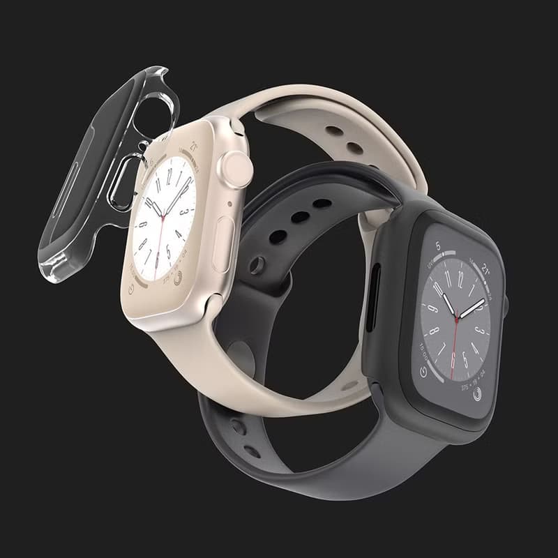 Apple Watch 全透明曲面鋼化玻璃保護殼