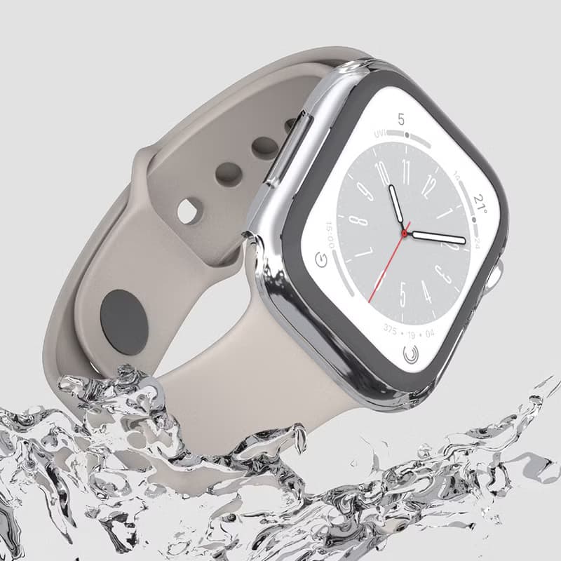 Apple Watch 全透明曲面鋼化玻璃保護殼