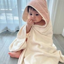 nizio小蘑菇原棉紗成長浴巾/浴袍-粉紅點點【新生/彌月/寶寶禮】