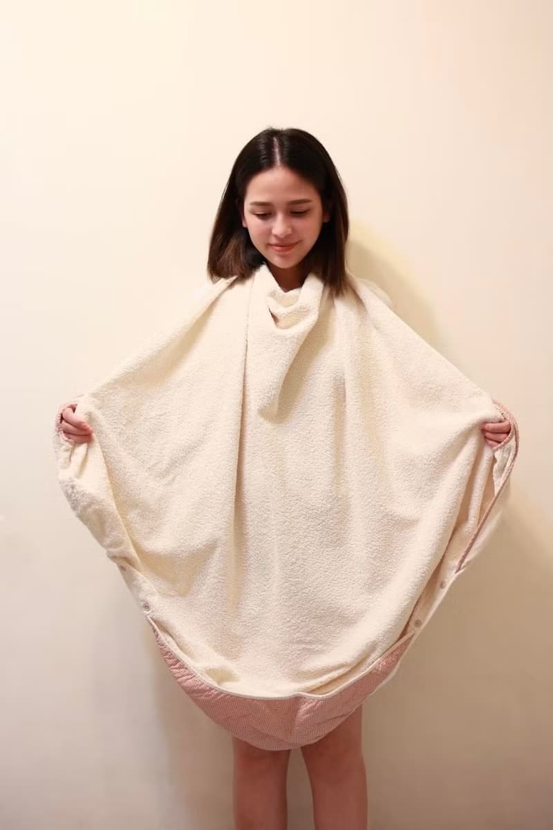nizio小蘑菇原棉紗成長浴巾/浴袍-粉紅點點【新生/彌月/寶寶禮】