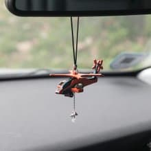 飛機汽車掛件高級感車內掛飾牛皮直升飛機小眾設計禮物送男友真皮
