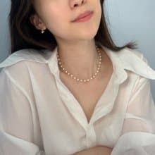 True Love 美國14K注金 銅鍍18K金 輕奢優雅 珍珠飾品 珍珠項鍊