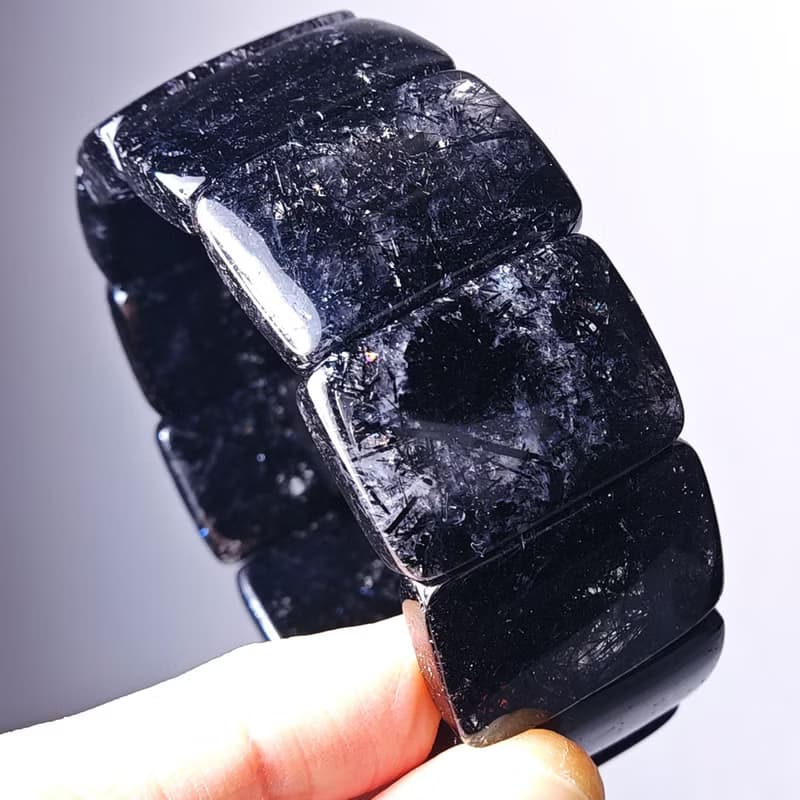 頂級黑髮晶 淨體滿絲 排負能量 成功 招財 寬手排 單品 禮物 收藏