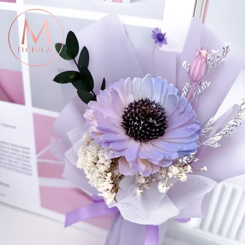 星空藍莓慕斯擴香小花束 (贈送5ml香氛油)