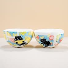 Ceramic Cute Cat Rice Bowls Perfect Houswarming Gift for Friend Funny Handmade