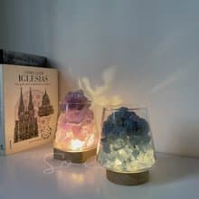 紫水晶/天青石/粉晶原礦燈  綜合天然淨化磁場 現貨 I SOLAR