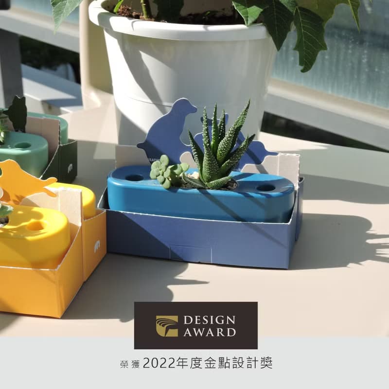 │防小人必備│ 狗狗護體-靛藍  多彩有栽盆