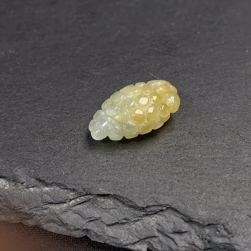 飄黃翡翠葡萄項鍊 | 天然緬甸玉A貨翡翠 | 送禮