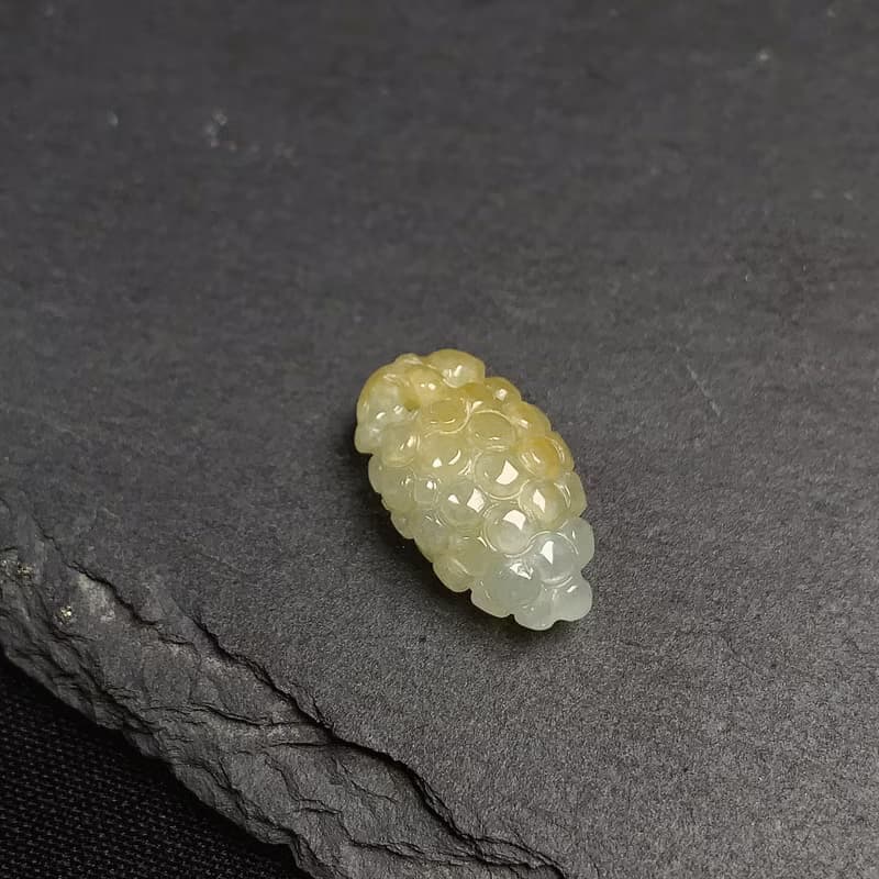 飄黃翡翠葡萄項鍊 | 天然緬甸玉A貨翡翠 | 送禮