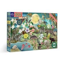 eeBoo 100片拼圖- Love of Nocturnal Life 100 Piece夜行性動物