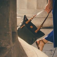 【BRIC' S】X collection 中尺寸 肩背旅行袋(附小側背包) 黑色