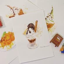 線上課程。涼涼巧克力聖代(可加購材料包)