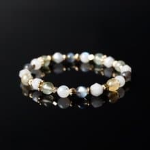 萊姆蘇打 // 葡萄石月光石海洋藍寶拉長石 手鍊 // 療癒 創意