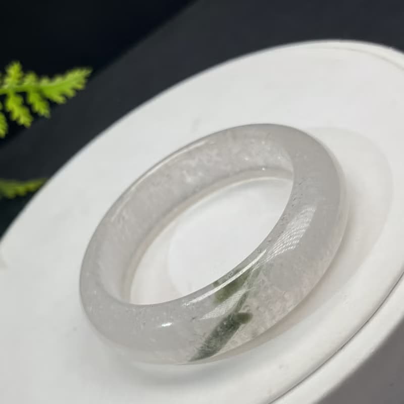 精品 藍月光石手鐲 51MM 冰透藍光共生碧璽 鎮靜安神靈性和諧平衡