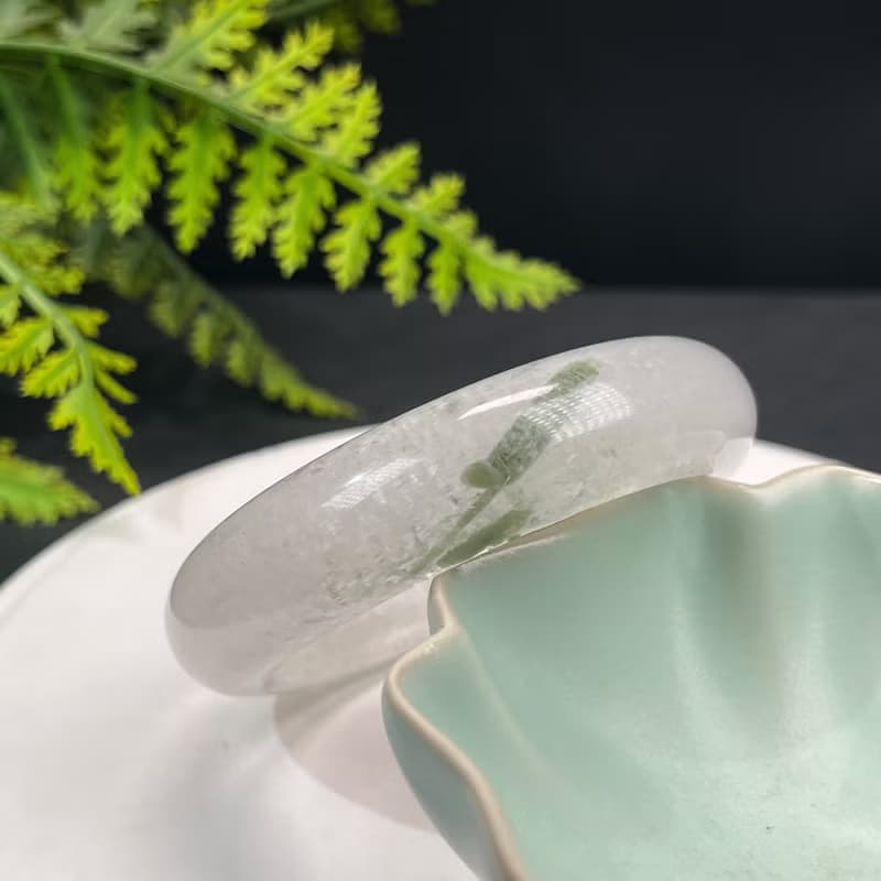 精品 藍月光石手鐲 51MM 冰透藍光共生碧璽 鎮靜安神靈性和諧平衡