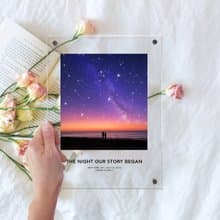 七夕情人節禮物 訂製紀念日那一天的星空亞克力 結婚紀念日