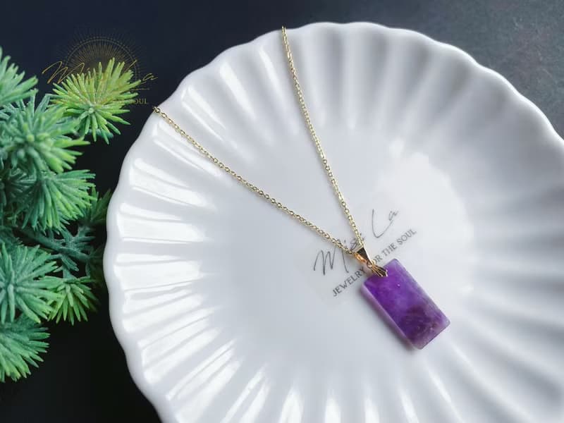 天然 氣質超美 紫水晶 項鍊 禮物 生日 招財 招貴人 事業 閨蜜