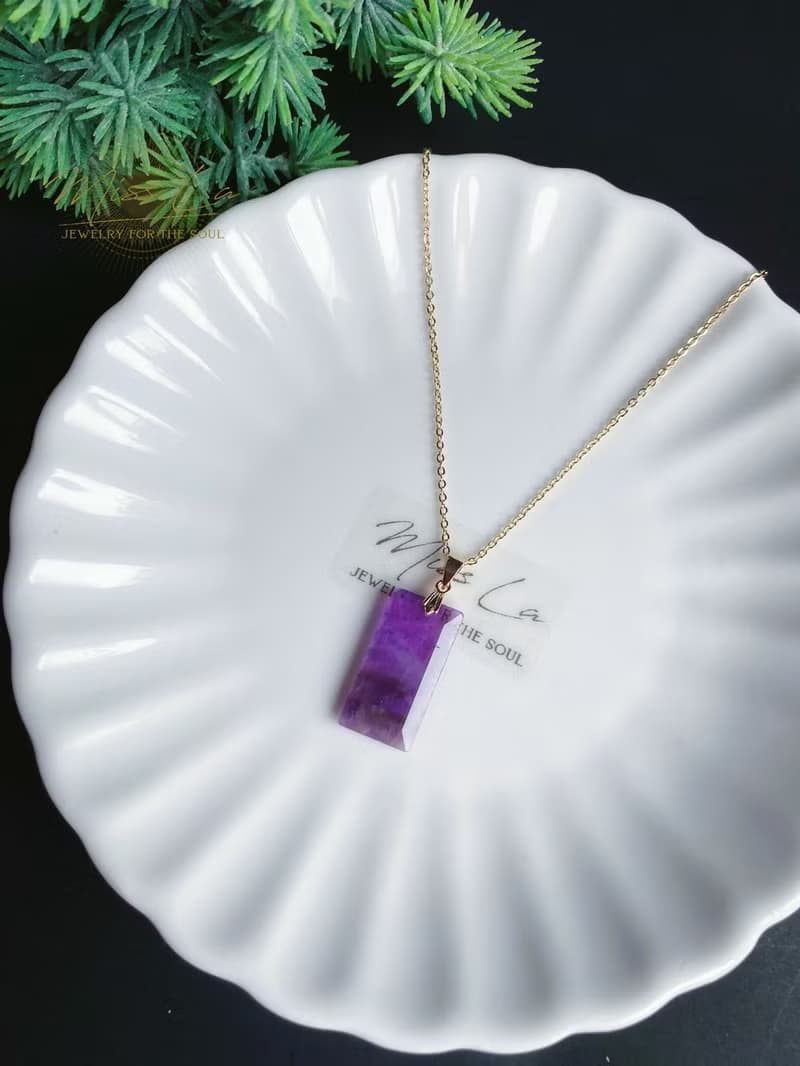 天然 氣質超美 紫水晶 項鍊 禮物 生日 招財 招貴人 事業 閨蜜