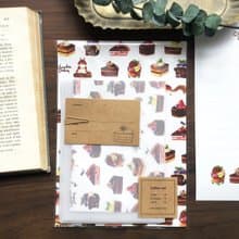 Letterset  Chocolate Cakes チョコレートケーキのレターセット　バレンタイン