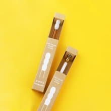 好玻 GOODGLAS | 雙色吸管單入組-白&黃/圓球款