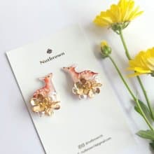 【動物們 No.052】梅花鹿 ‧ 耳環 耳夾