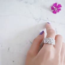 雲朵個性鑽石戒指