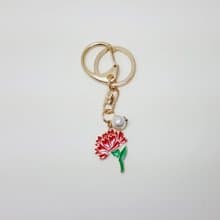 Carnation keyring